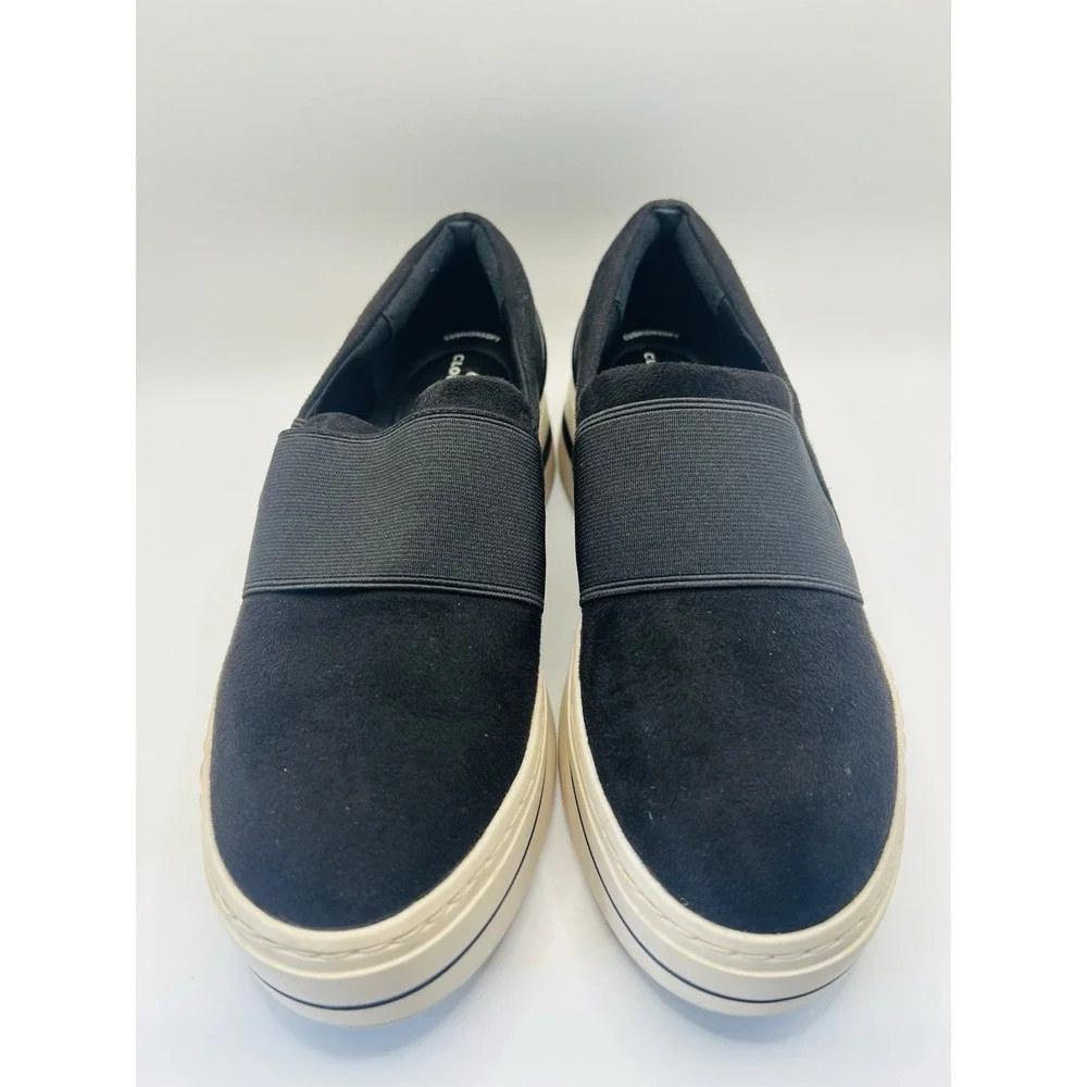 Clarks Women's  5.5M Cloudsteppers Suede Slip On Platform Sneakers Comfort Shoes